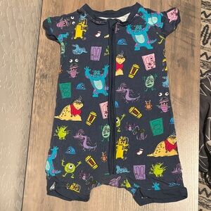 Little Sleepies Disney Monsters Inc. Size 2T